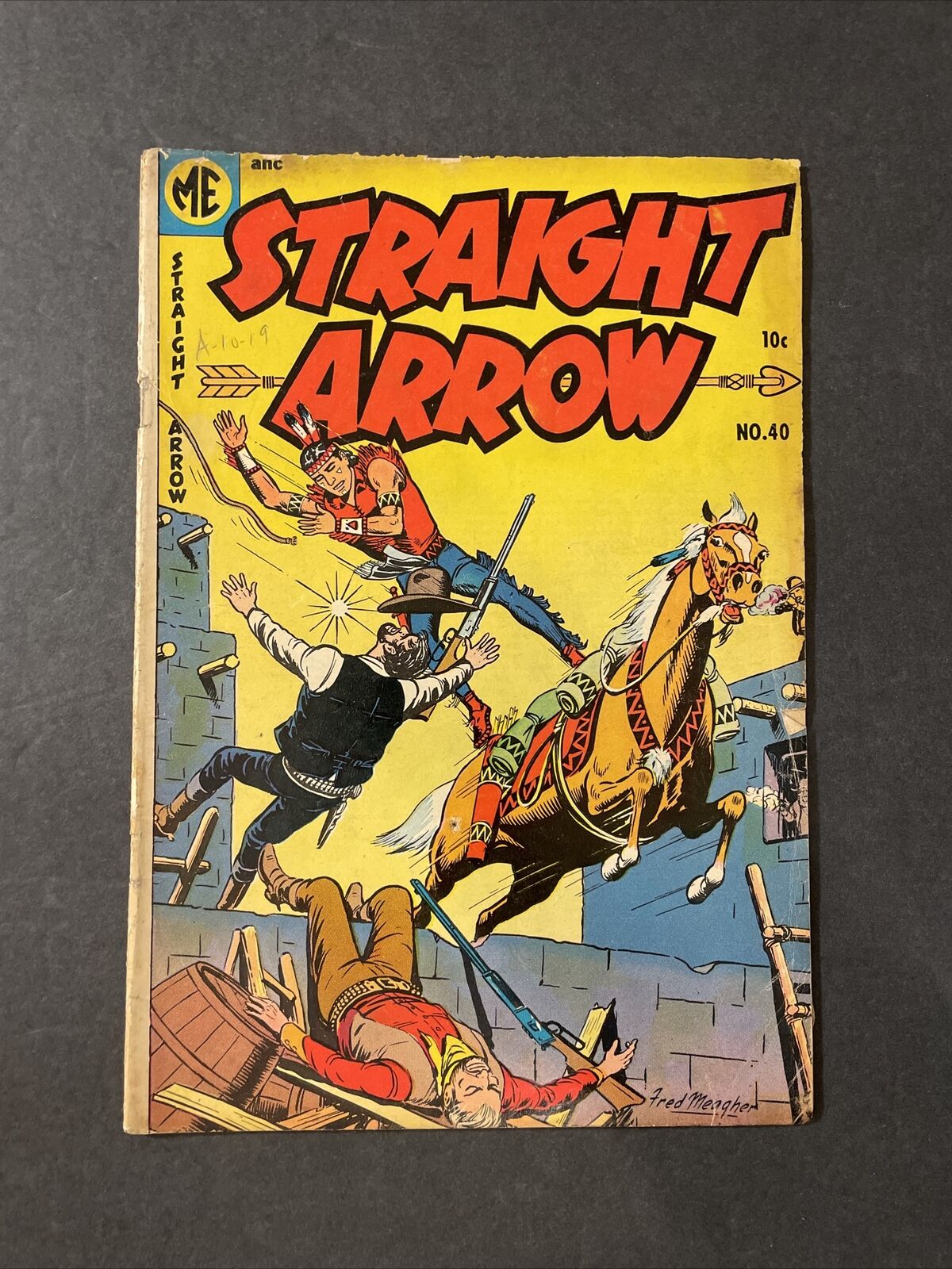 STRAIGHT ARROW #40 1954 VG+ GOLDEN AGE WESTERN COMIC BOOK MAGAZINE ENTERPRISES