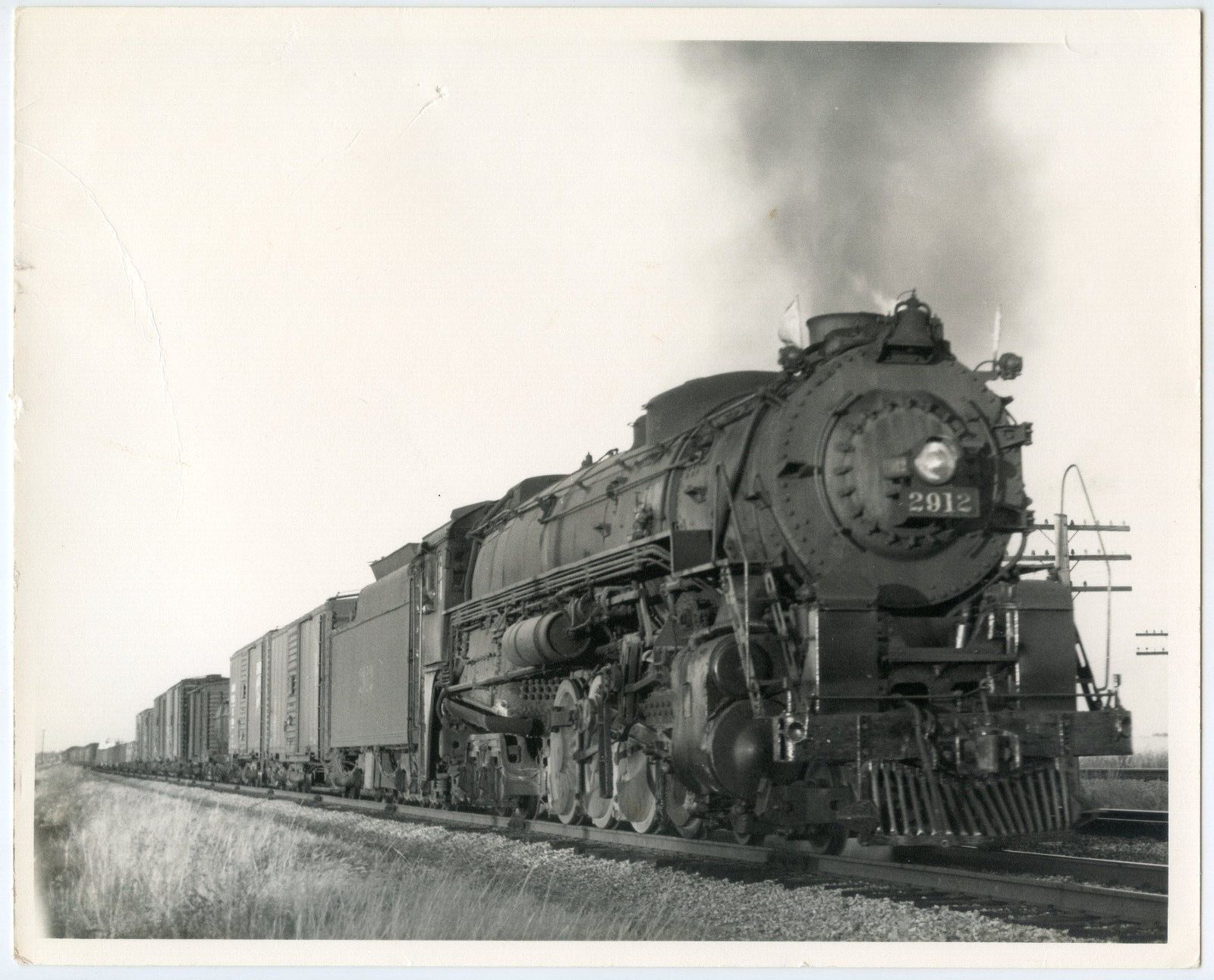 Dated 1952 Wabash No. 2912 Mount Olive, Illinois Vintage Railroad Photo 8x10 #48