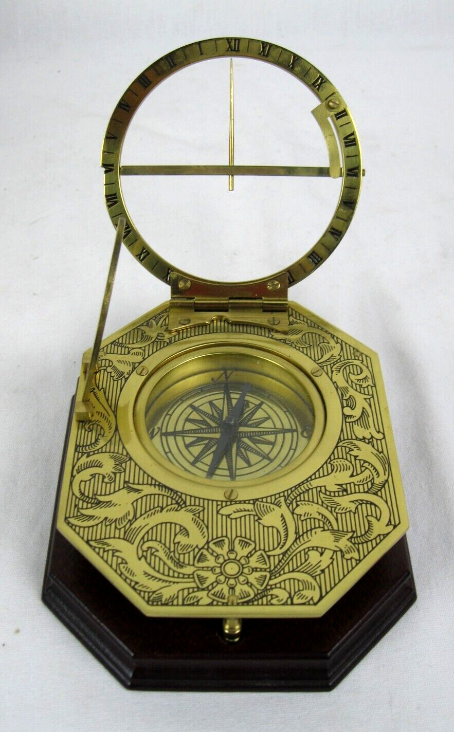 Universal Equinoctial Sundial, Franklin MInt, 1987, w COA, With Original box