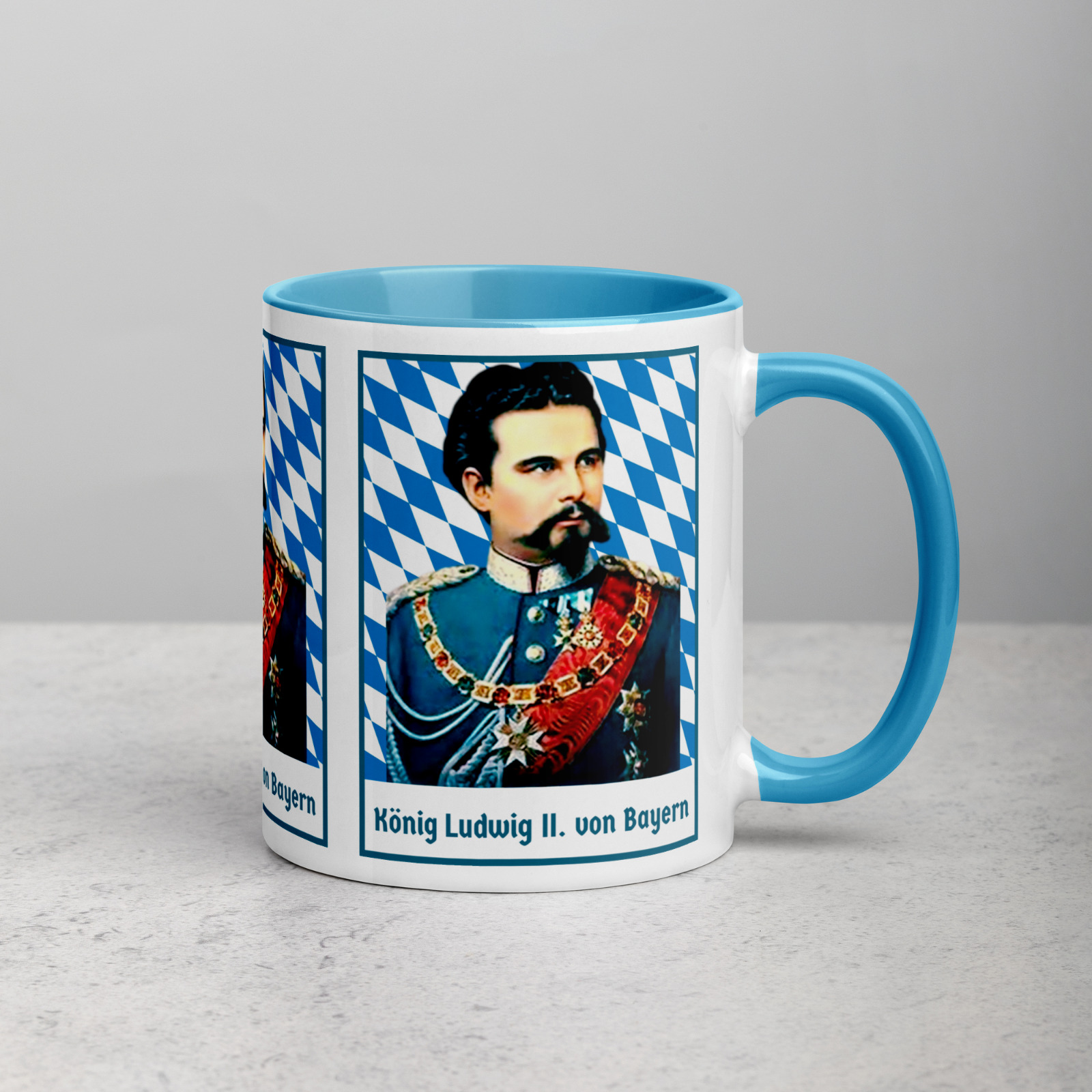 Premium Kaffeetasse König Ludwig II. von Bayern Schloss Neuschwanstein Germany
