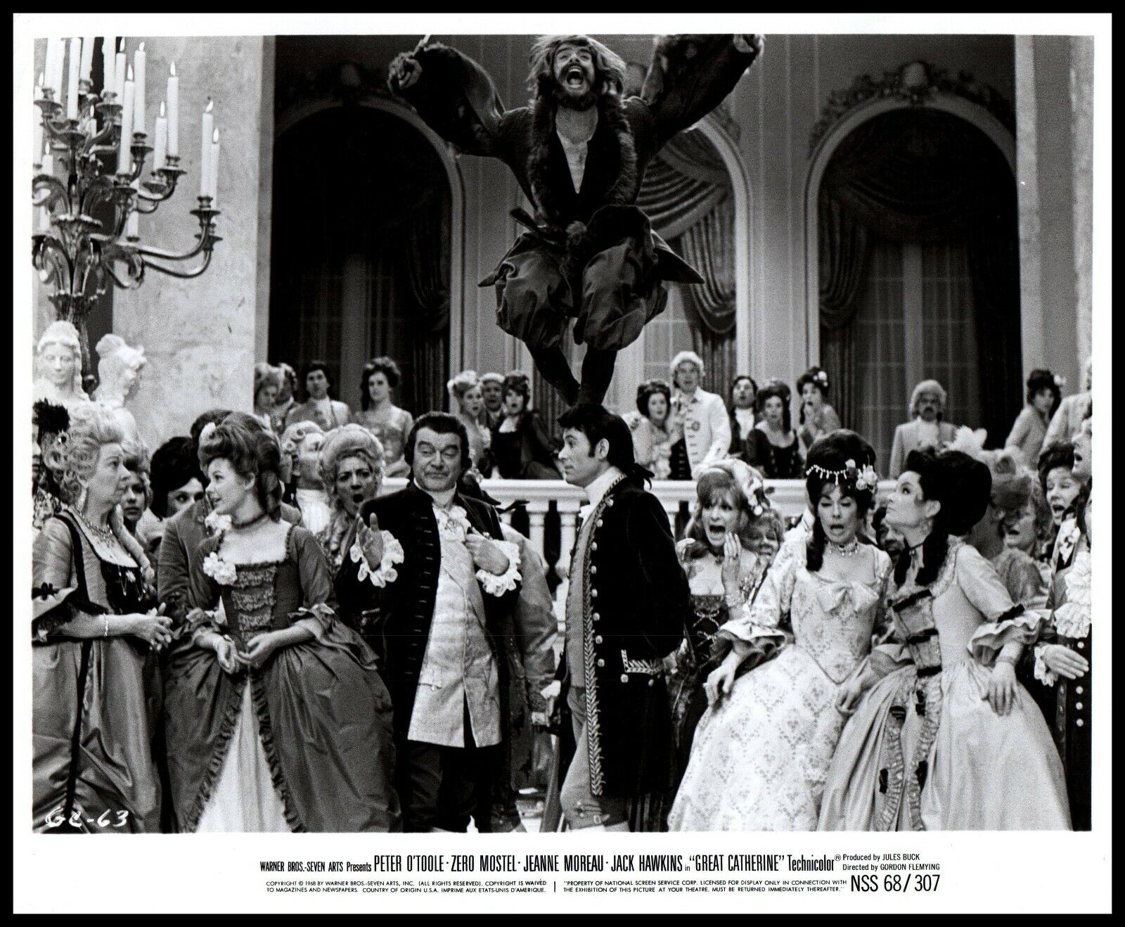Peter O\'Toole + Jeanne Moreau in Great Catherine (1968) ORIGINAL PHOTO M 60