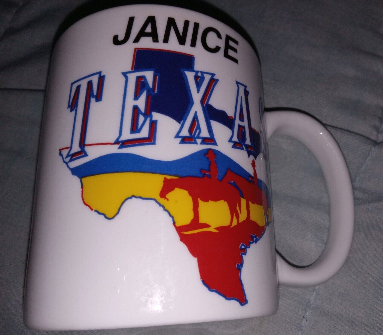 Texas Janice Ceramic Coffee Cup Mug