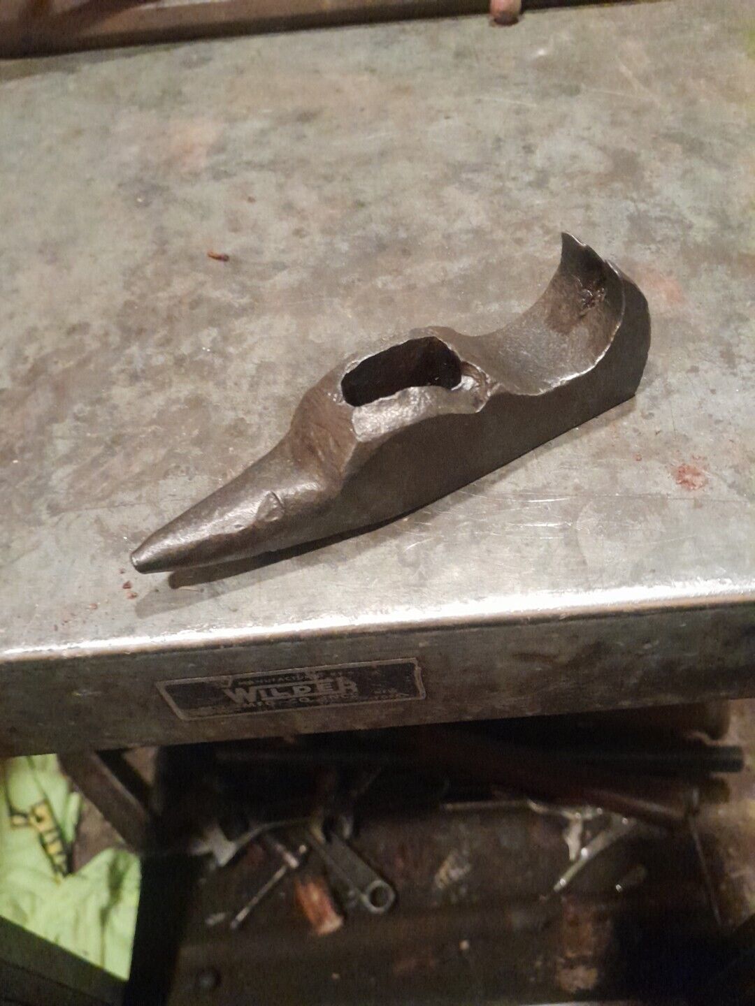Vintage Antique And Unusual Blacksmith Hammer Head