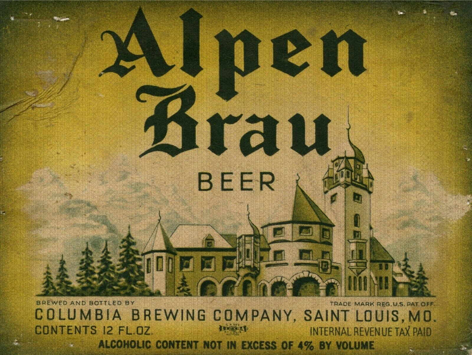 Alpen Brau Beer Label 12\