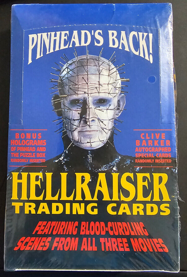 1992 ECLIPSE HELLRAISER 36 PACK BOX *TORN SHRINK WRAP * PINHEAD CLIVE BARKER
