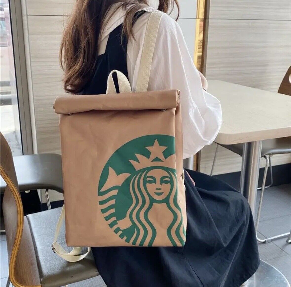 Starbucks Canvas School Backpack 🇺🇸🇺🇸Seller With (freebies)