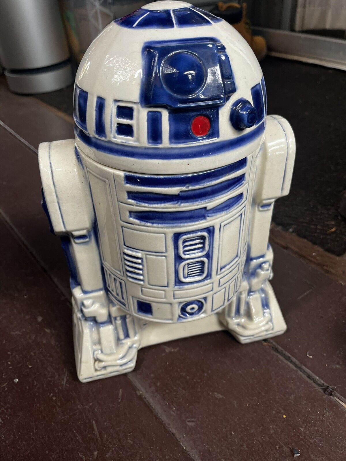 Rare Vintage R2-D2 Star Wars Cookie Jar 1977 Roman Ceramics Original
