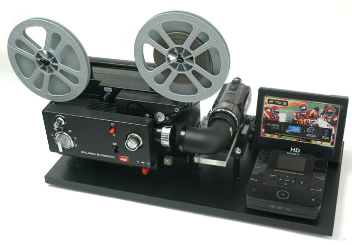 Elmo Movie Projector Telecine Video Transfer Unit, Dual 8 With 2K Full HD Camera