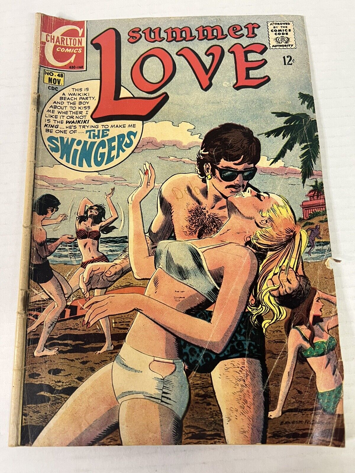 Summer Love #48 Charlton Comic Book 1968 Bikini Cover The Swingers Silver Age VG