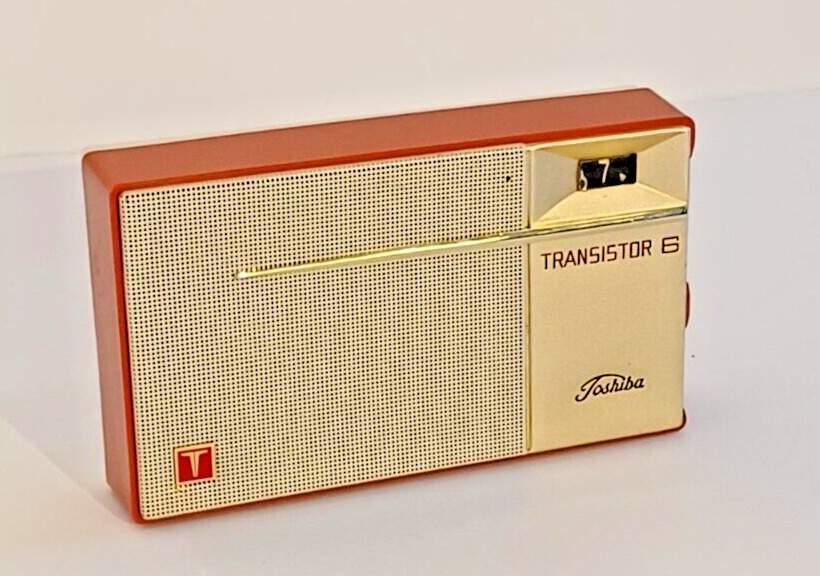 Toshiba Transistor 6 Pocket Radio Blue 6P-15 Vintage Nostalgia