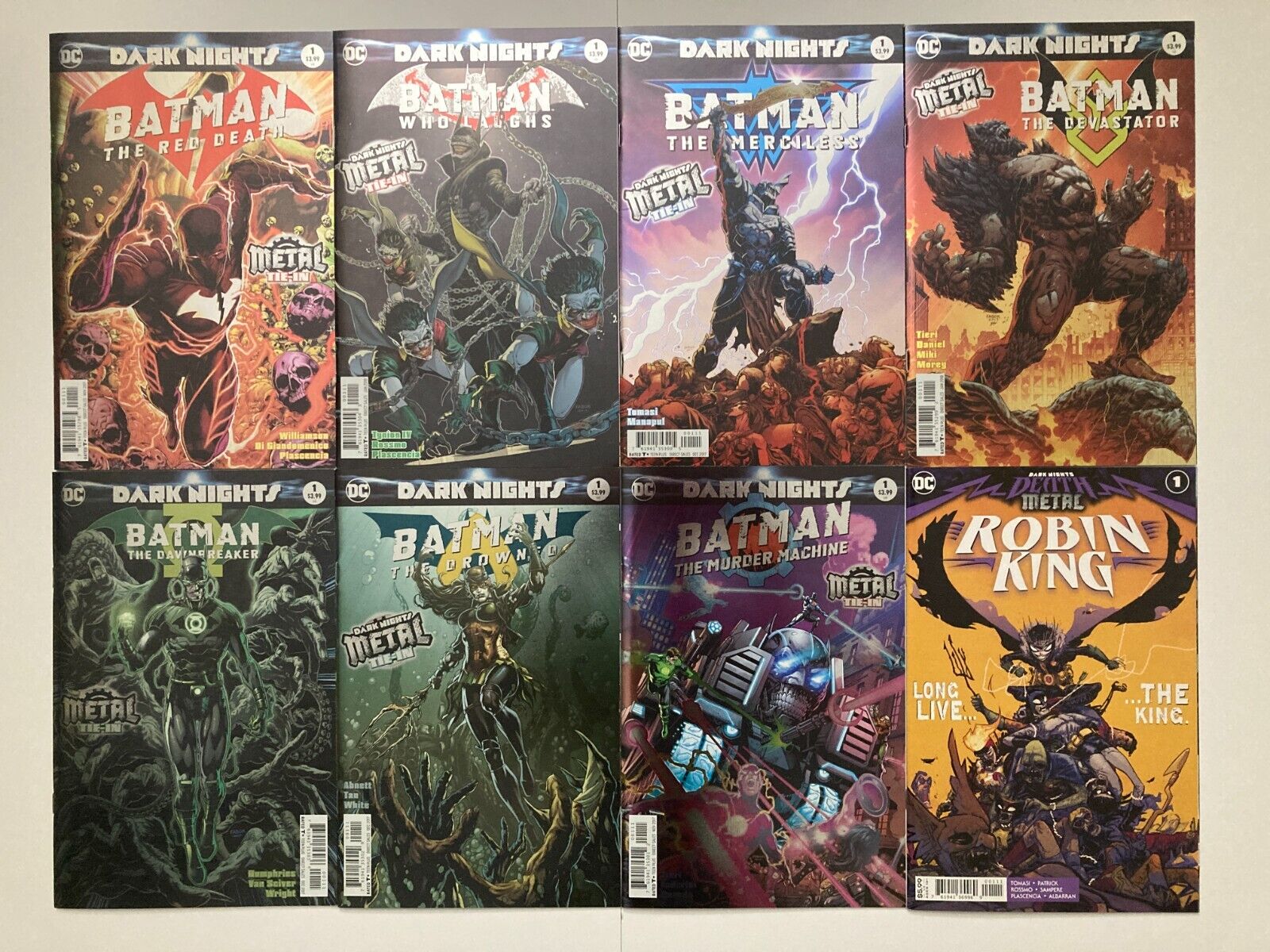 Dark Nights Metal: Tie-ins Plus More / 14 Comic Book Lot / DC Comics / Foil