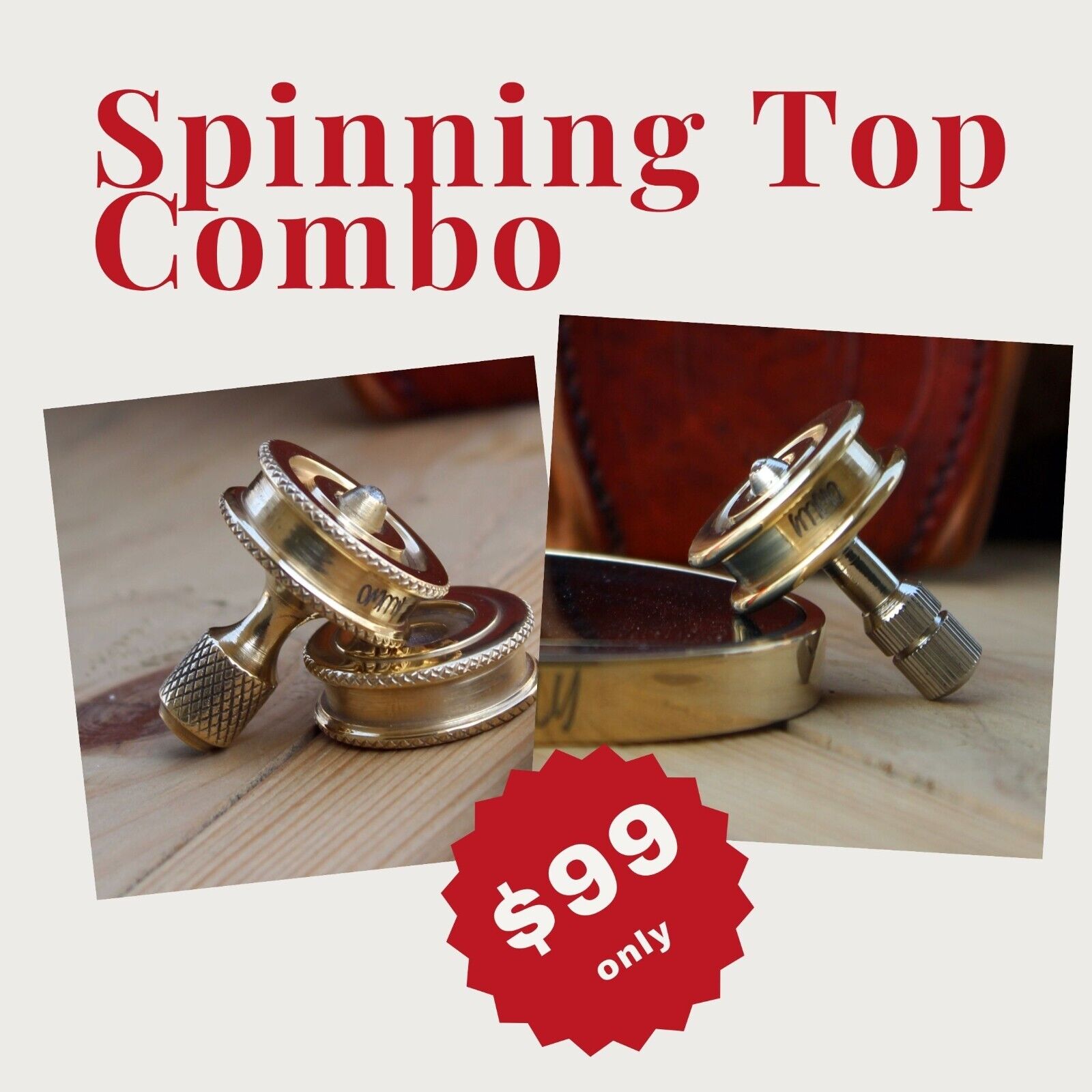 Spinning Top Duo Offer 99 Titanium EDC gear inception top movie gift ideas metal
