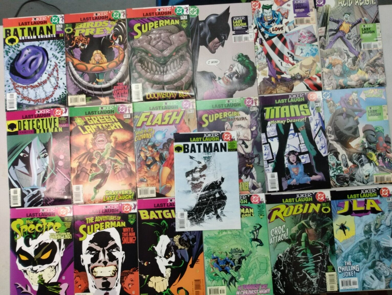 Lot of (19) Joker Last Laugh DC Comic Books