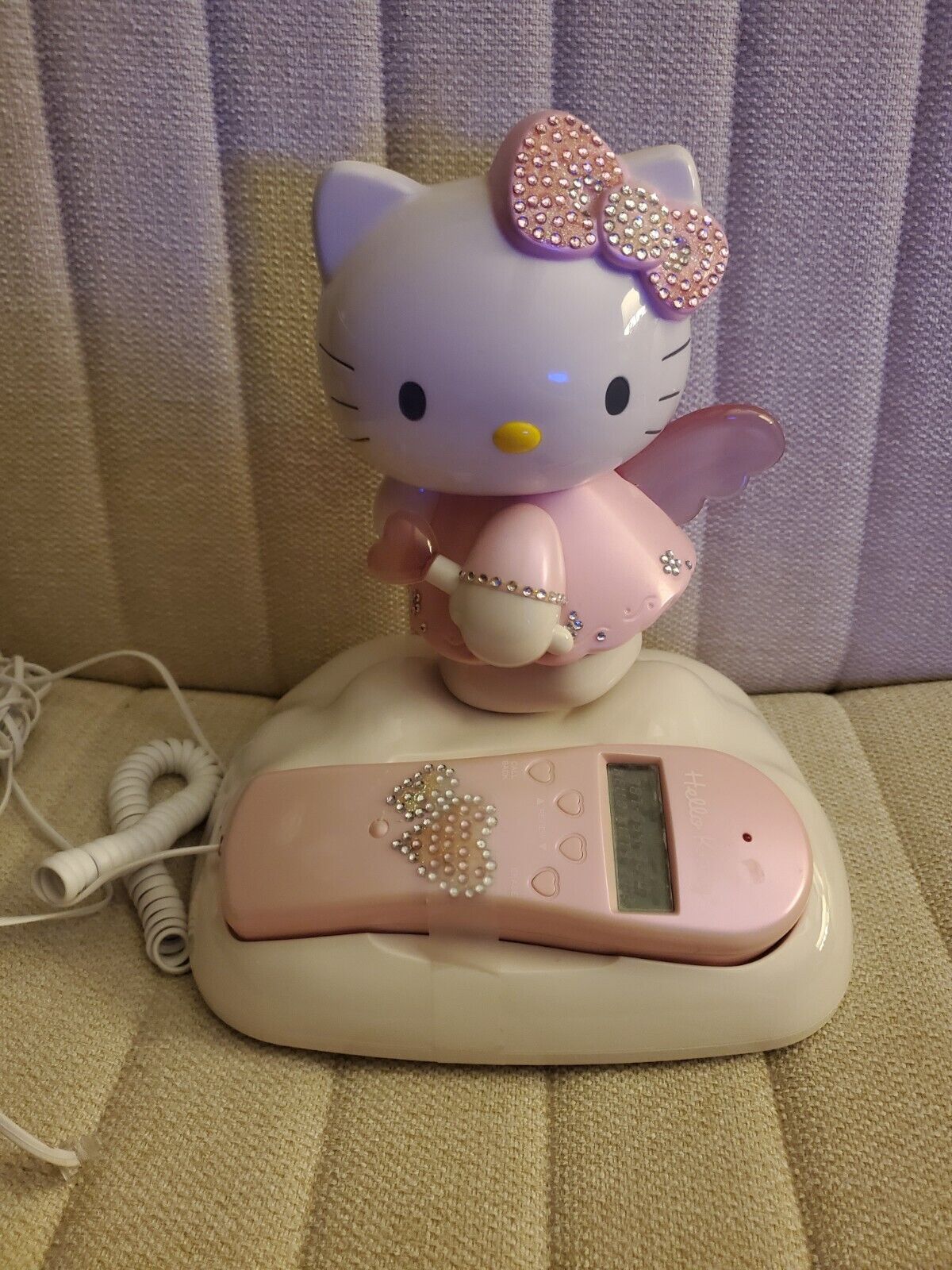Hello Kitty Phone Fairy Corded Telephone Landline Pink Sanrio Vintage
