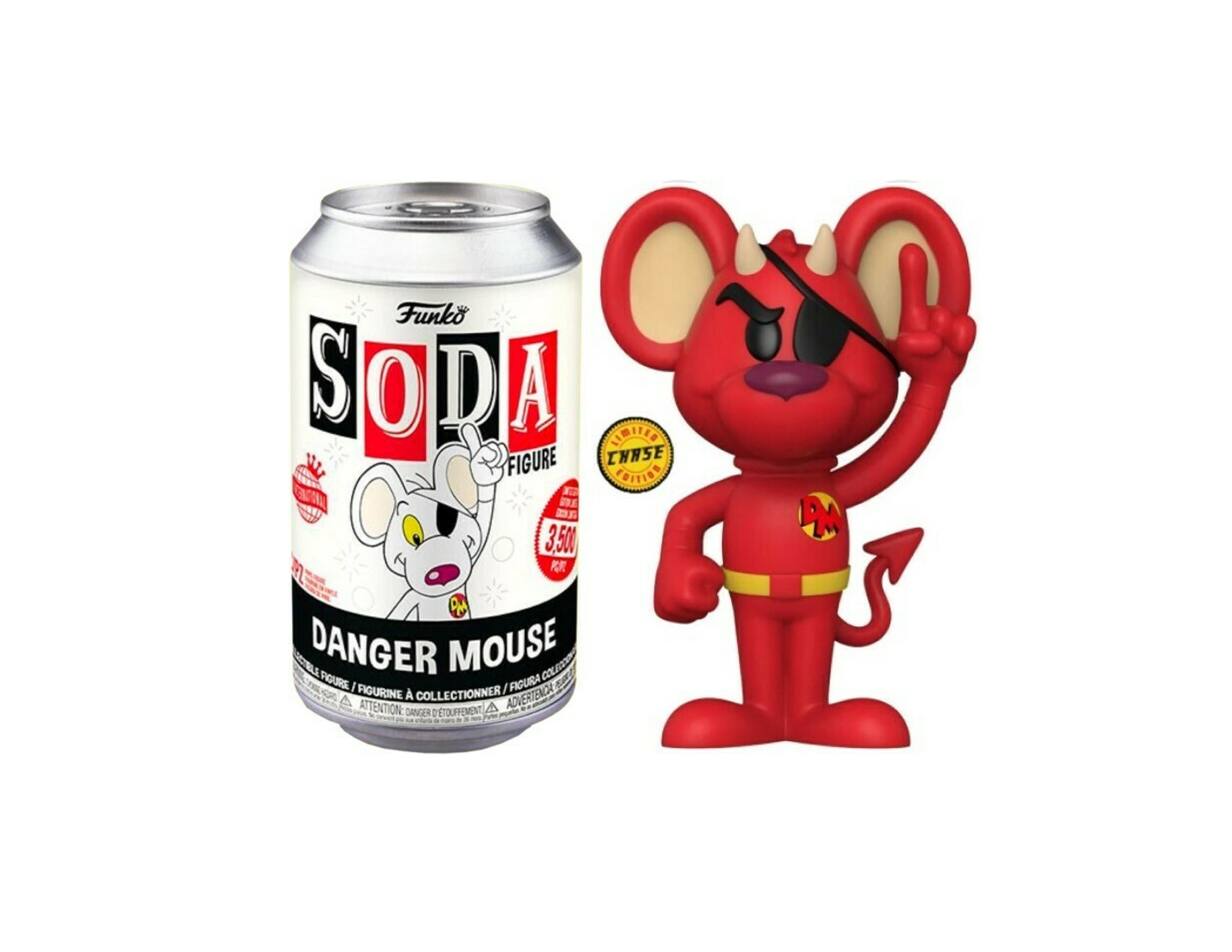 Funko Soda International - Danger Mouse (Chase & Common) Limited 3,500 (Opened)