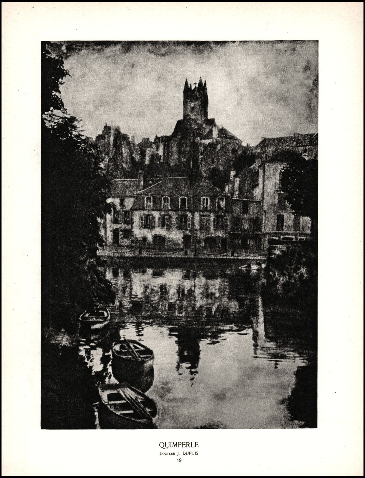 1927 Paris Photo Exhibition Contest-Quimperlé~Docteur J. Dupuis photo print  L23