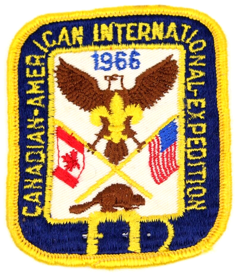 Vintage 1966 Canadian-American International Expedition Patch Boy Scouts Canada