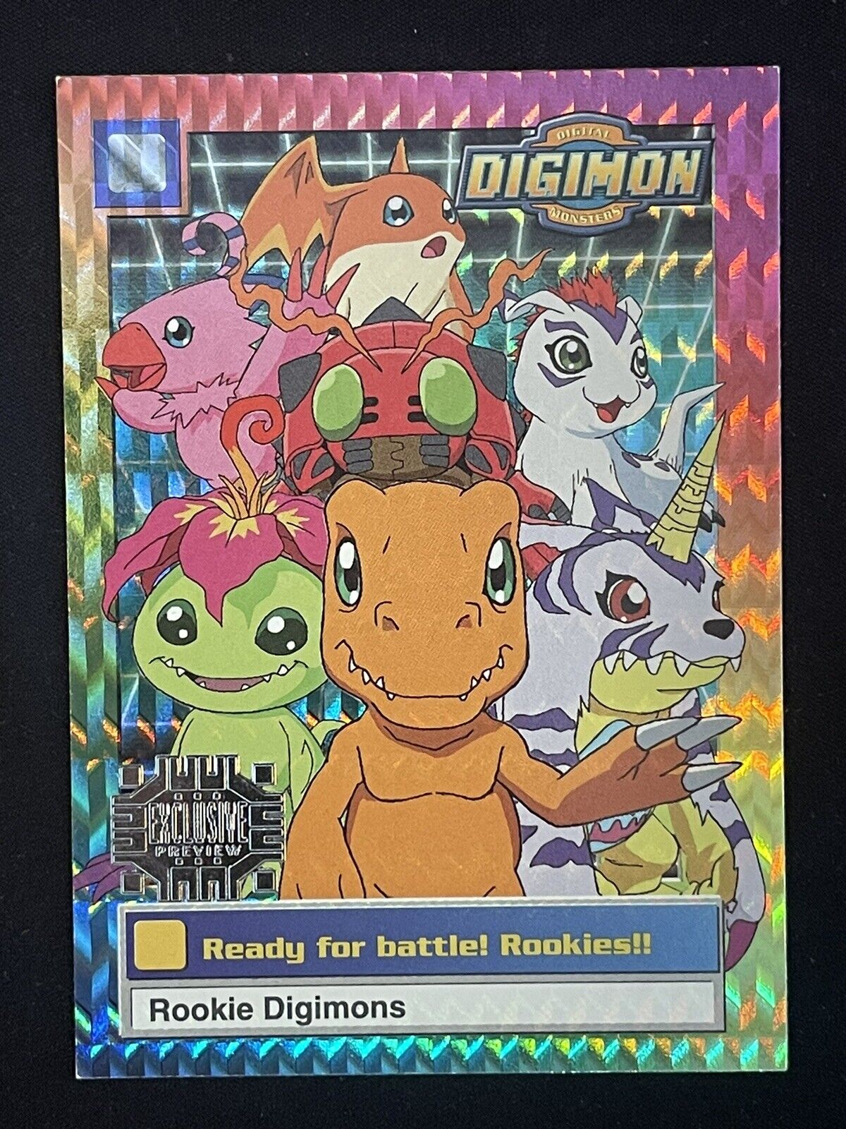 Rookies Ready For Battle Exclusive Preview HOLO FOIL 1999 UD Digimon #2