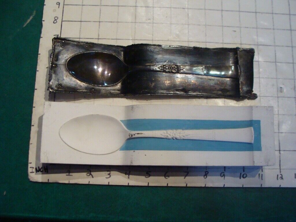 original Will Gerth PLASTER Cast of LARGE SPOON w UNCUT EXAMPLE #1 ONEDIA