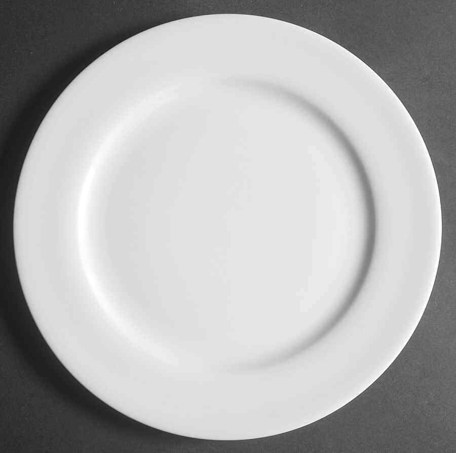 Apilco Tuileries-All White Dinner Plate 6303076