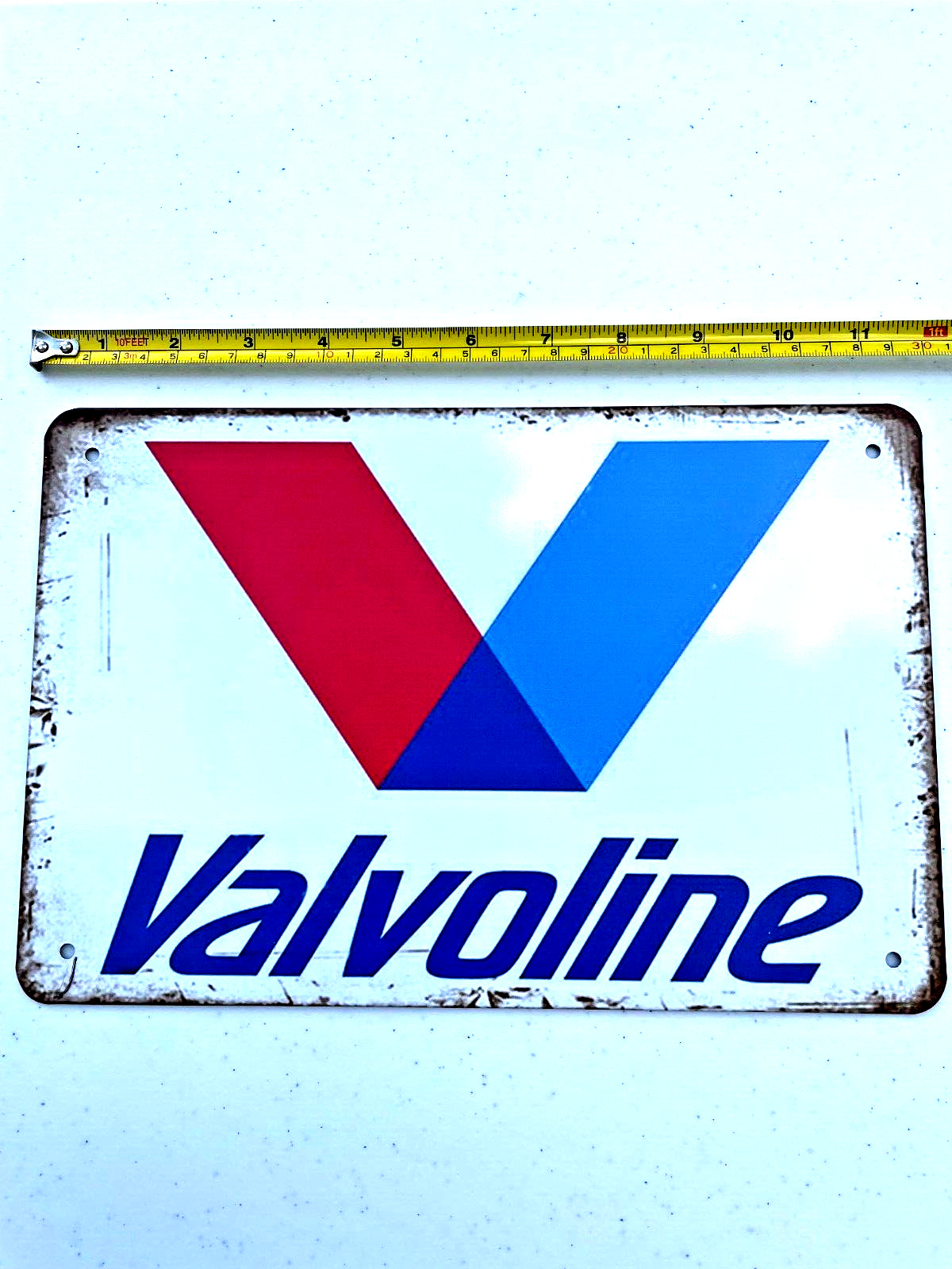 Valvoline Motor Oil Tin Sign Gasoline Lube Logo Man Cave Vintage Retro Metal Art
