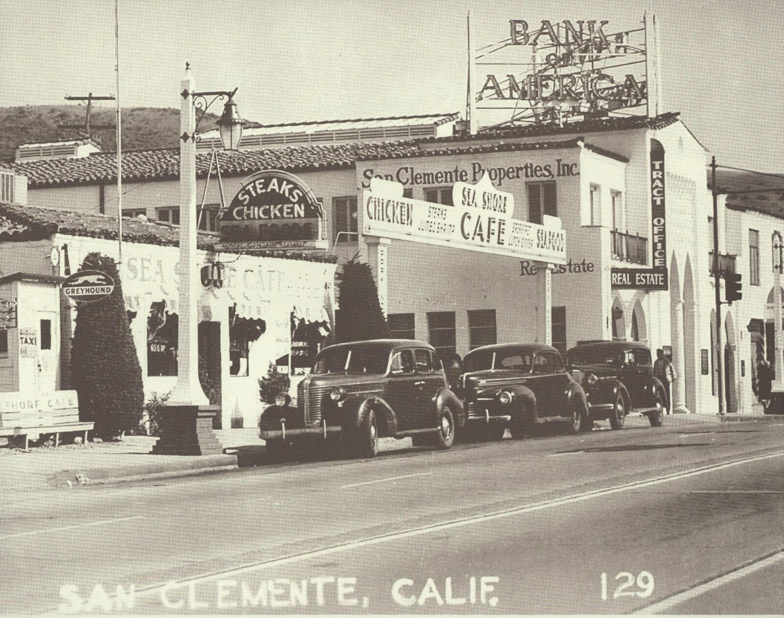 SAN CLEMENTE El Camino Real CITY HALL Bank of America Photo Print 1528 11\