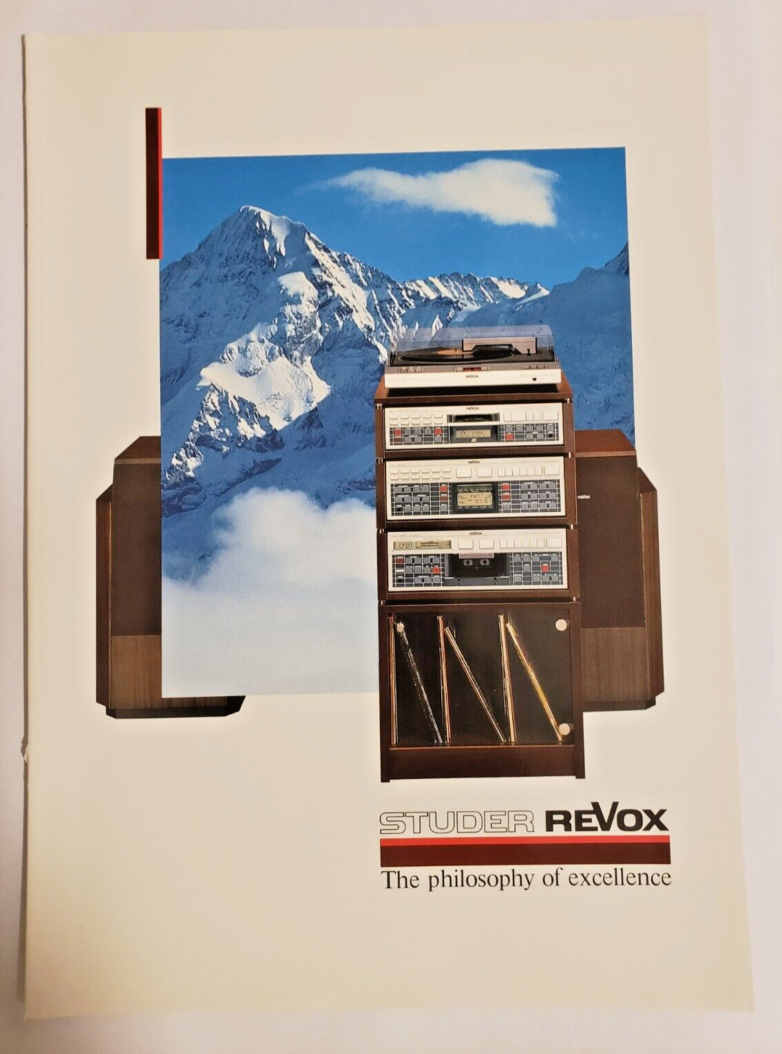 Rare Vintage Studer ReVox Audio Catalog & Specs Sheet The Philosophy Excellence