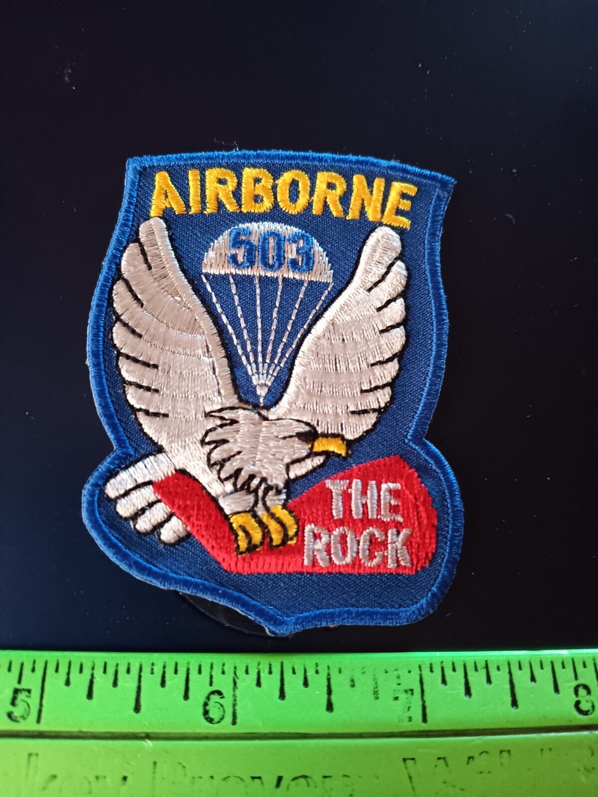 Patch- U S Army- 503rd Airborne- The Rock (24-917)