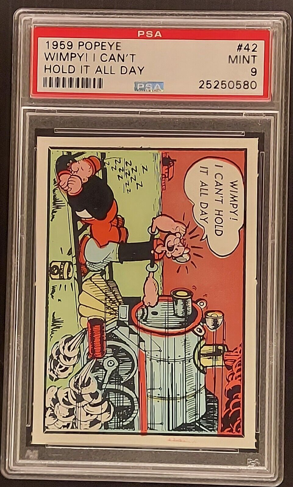 1959 Popeye 'Wimpy, I Can't Hold... #42 PSA 9 None Graded Higher