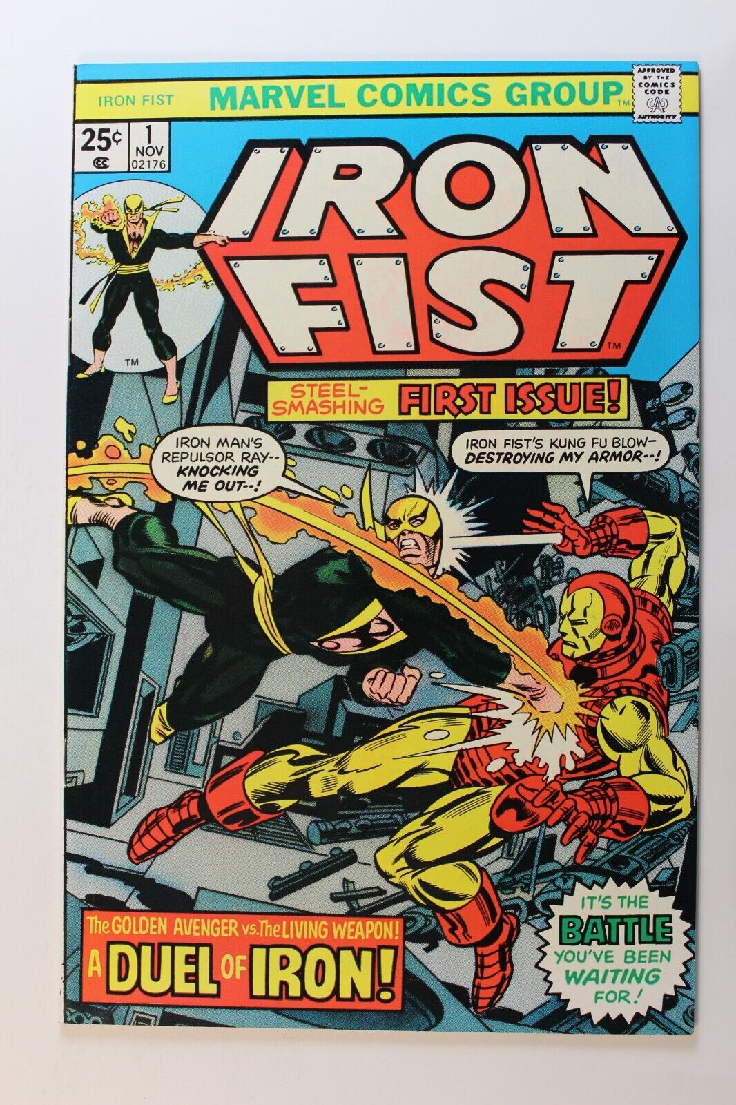IRON FIST #1  A DUEL OF IRON (This comic looks brand new) Cover by John Byrne