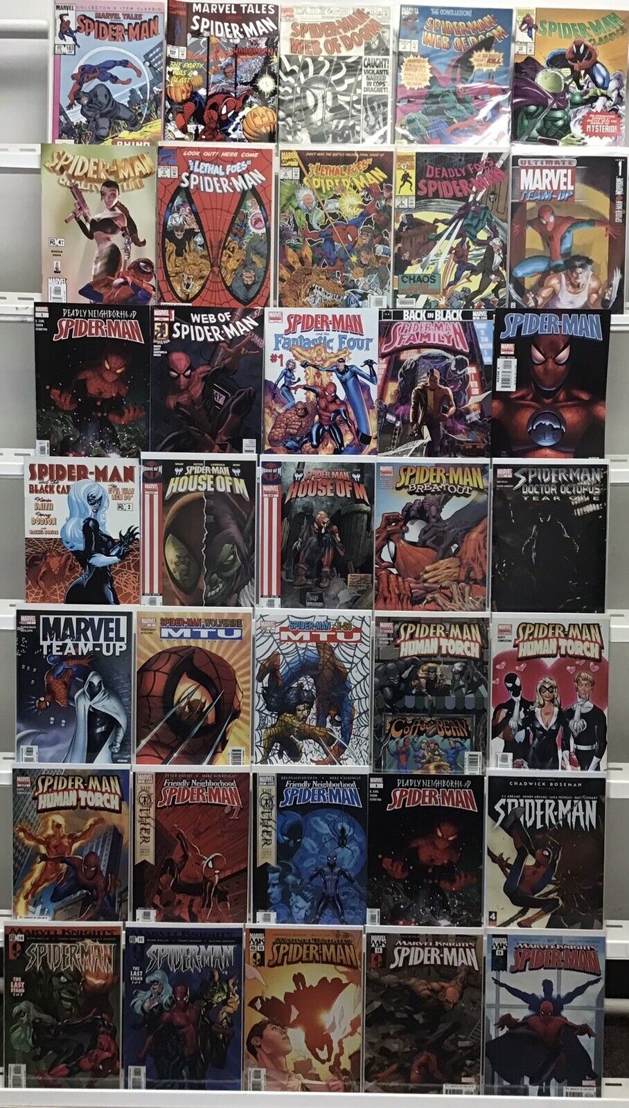 Marvel Comics Spider-Man Comic Book Lot Of 35 Comics