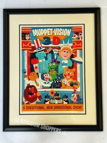 2022 Disney Parks The Muppets Muppet Vision 3D Frame Giclee Dave Perillo #23
