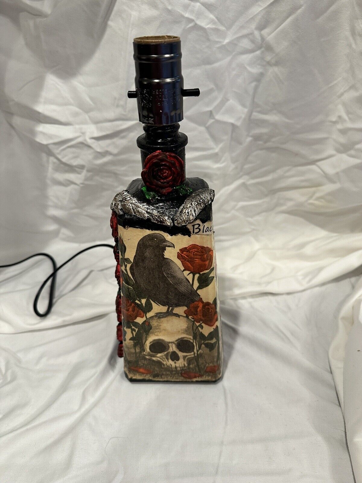  Black Bird Bottle Lamp Inspired By The Beatles 