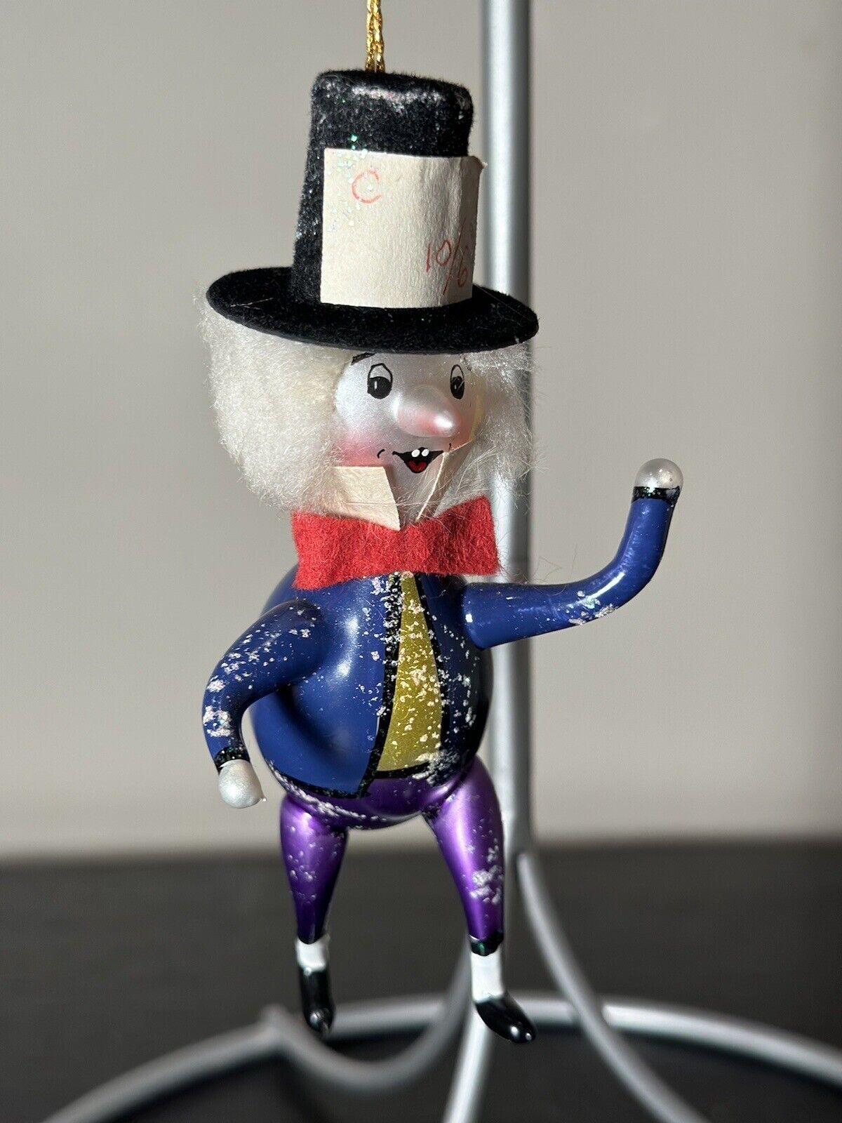 Christopher Radko MAD ABOUT YULE Mad Hatter Alice Wonderland Christmas Ornament
