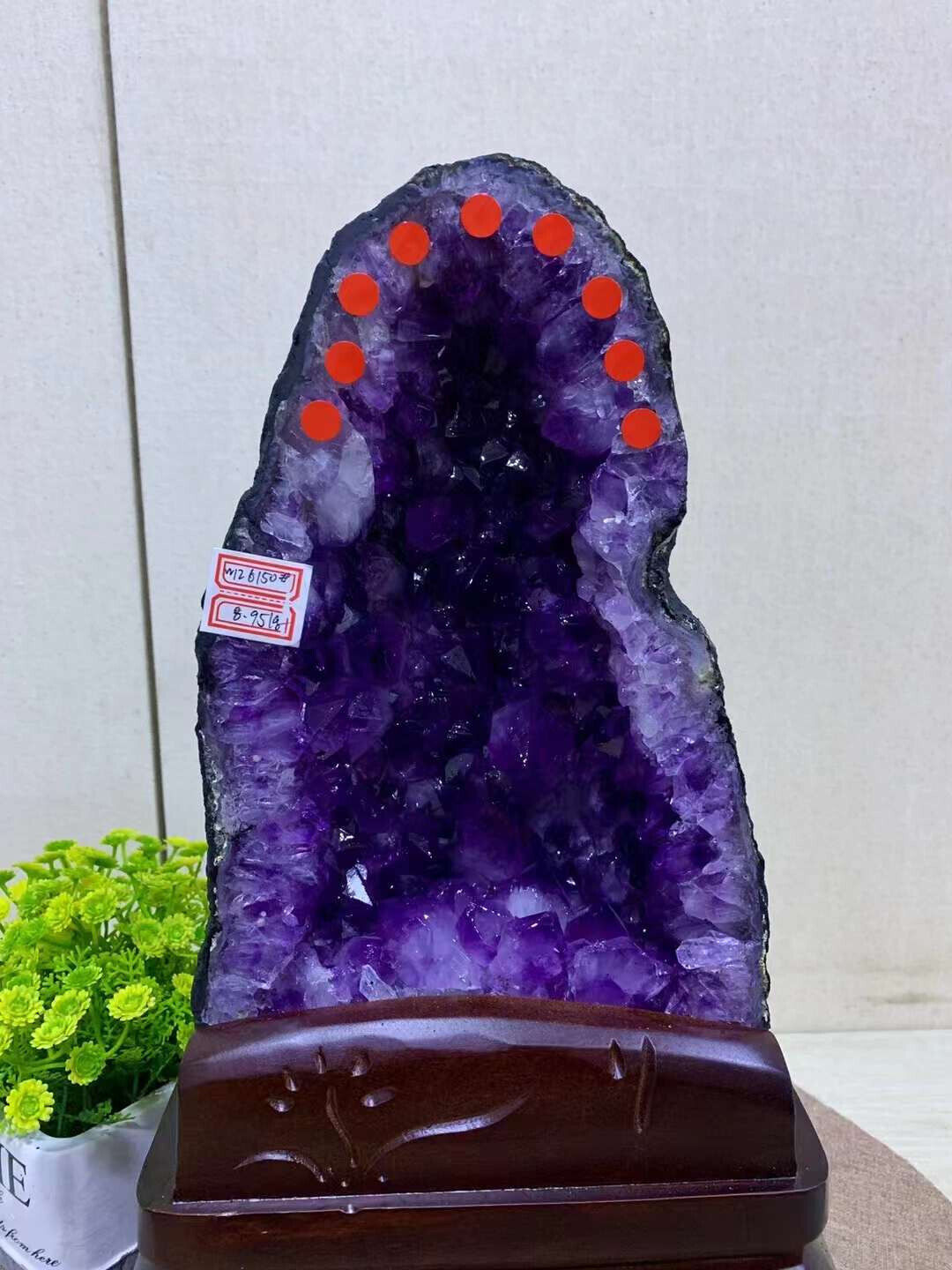19.69LB Top Natural Amethyst Crystal Church Cathedral Geode Mineral Specimen