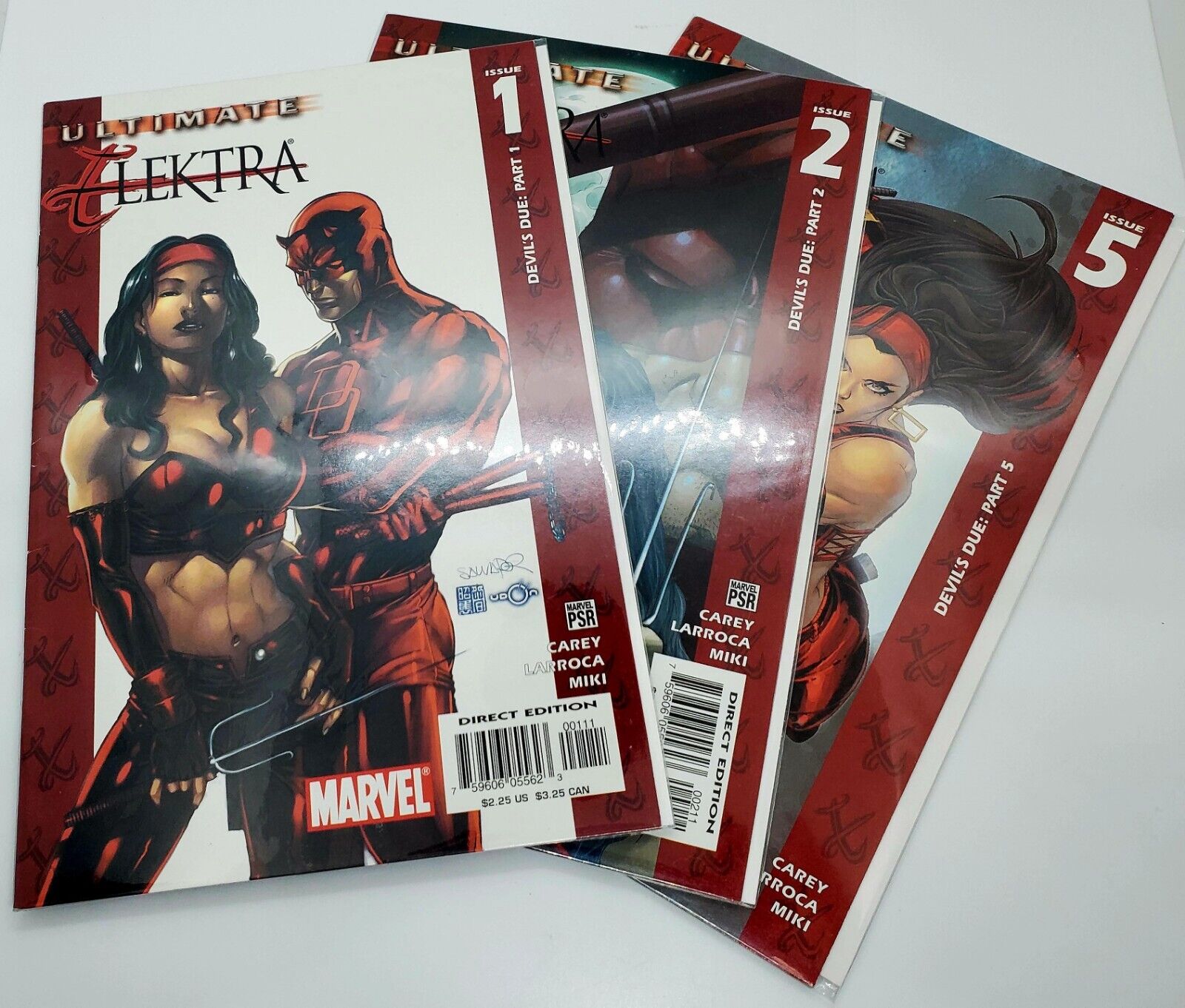 Ultimate Daredevil Elektra Devil\'s Due #1, 2, 5 (Marvel, 2004) 1st Print Mint🔥