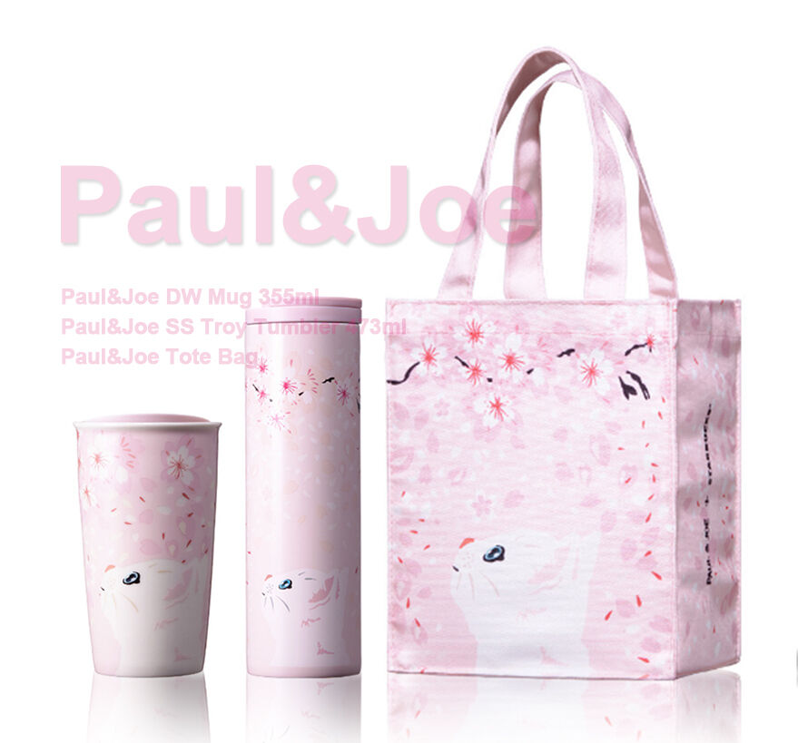 Starbucks 2017 collaboration Paul & Joe tote bag double wall mug SS Troy SET EMS