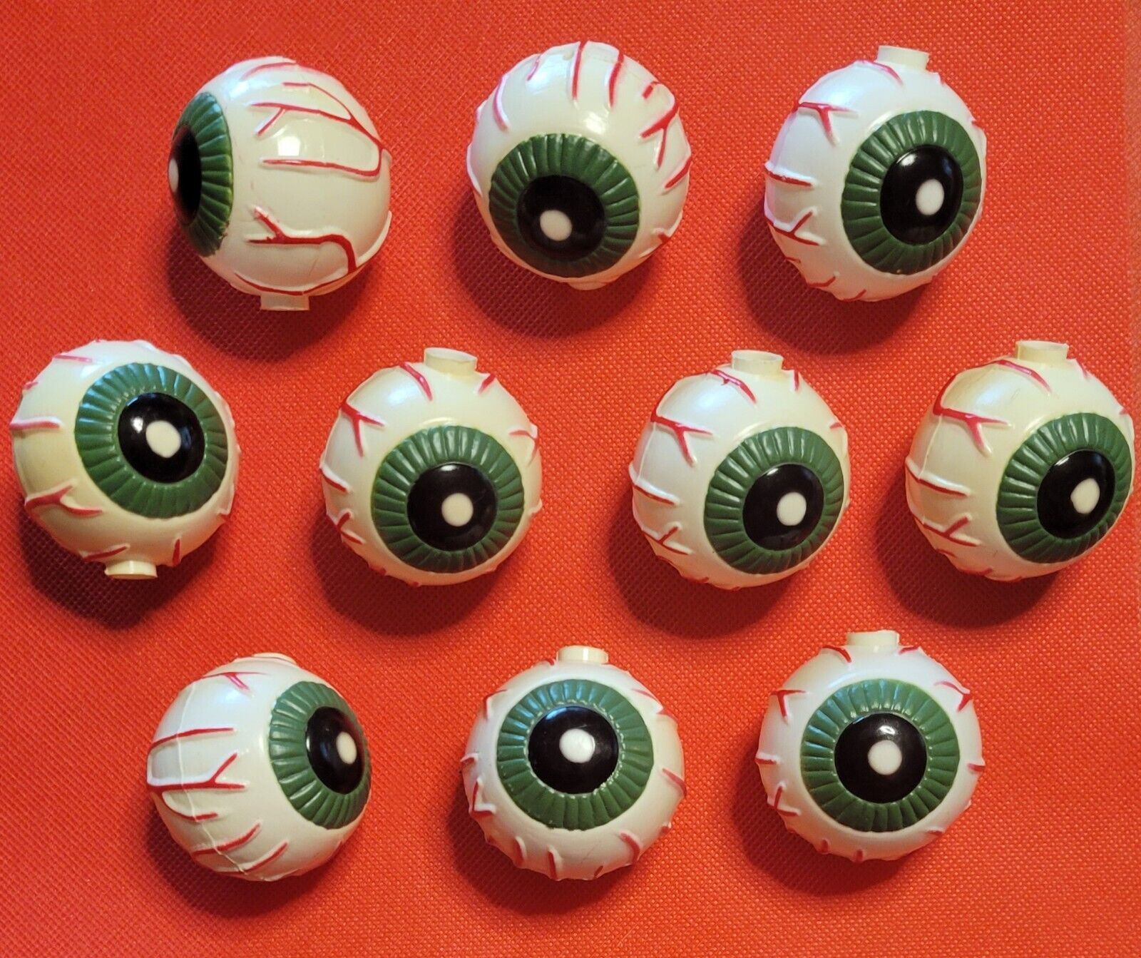 Set of 10 Vintage 1990s Halloween Eyeball String Light Covers Replacement