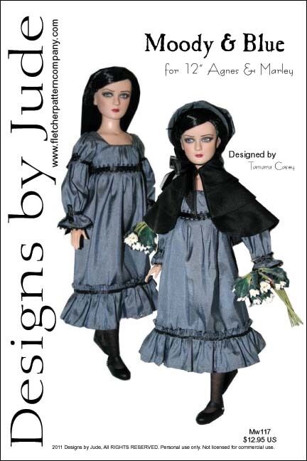 Moody & Blue Doll Clothes Sewing Pattern 12\