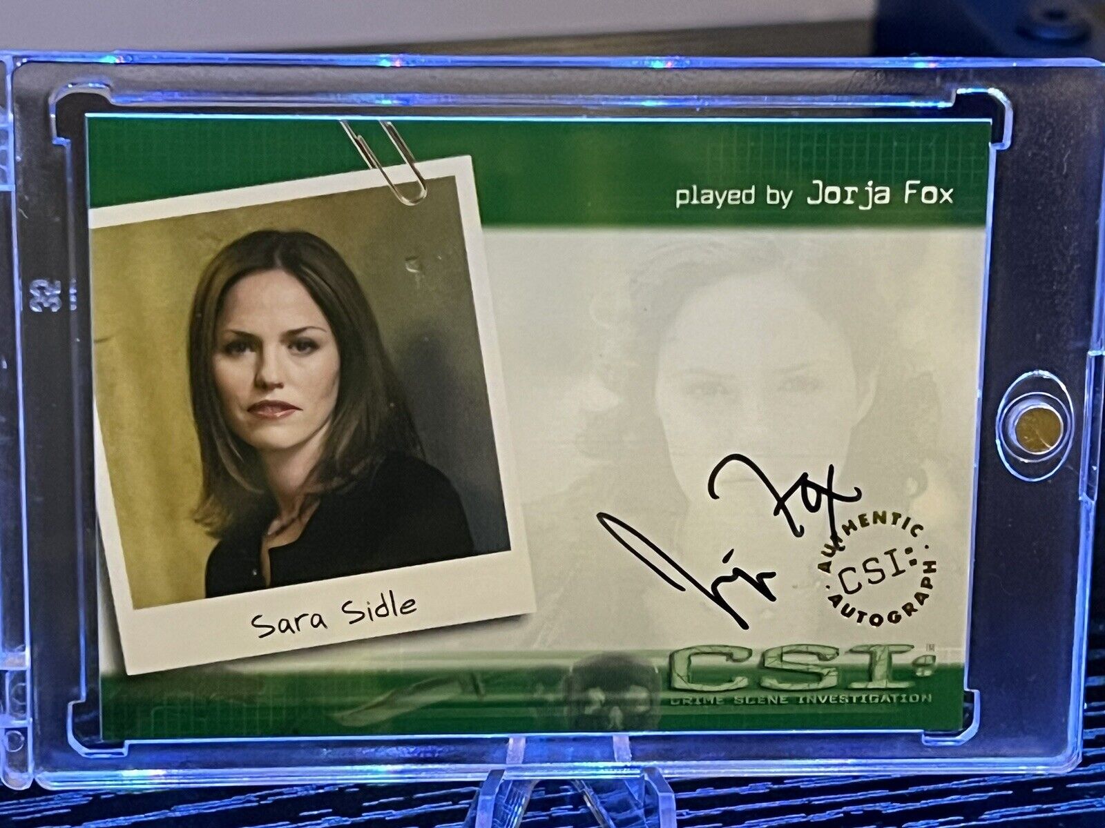 CSI Crime Scene Investigation Series 1 - AUTOGRAPH JORJA FOX as Sara Sidle