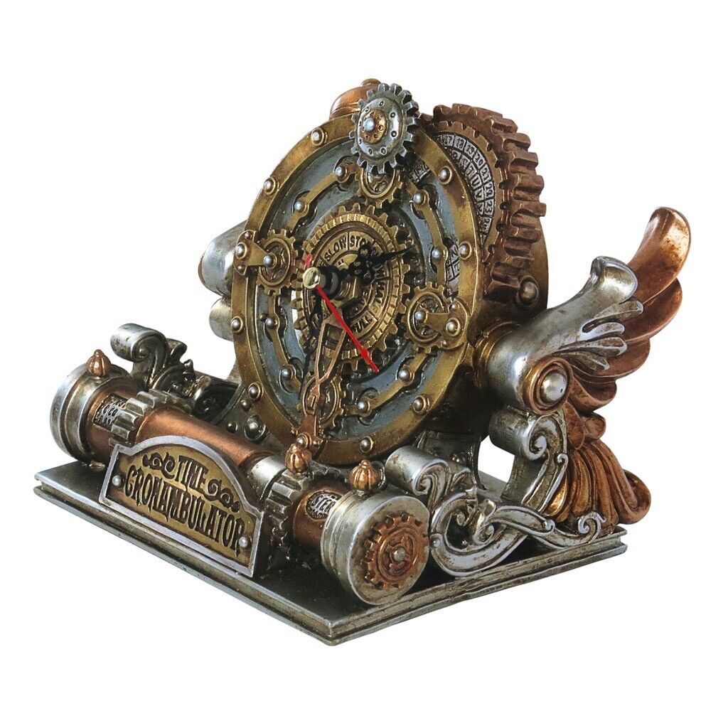 Alchemy Gothic V26 Time Chronambulator Desk Clock 6” Steam Punk The Vault