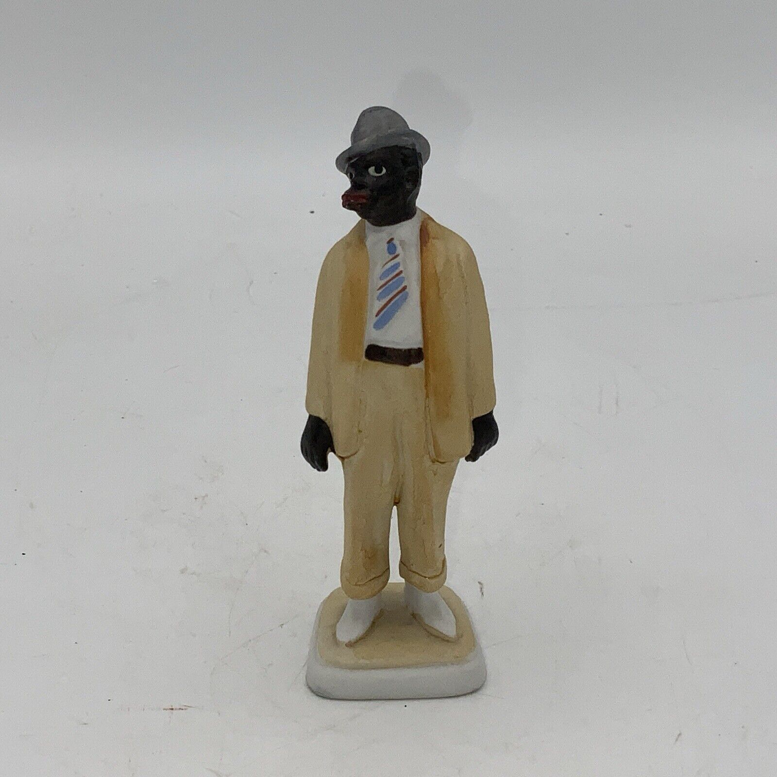 Antique VTG Pfeffer Porzellan Gotha #6495 African Man In Suit Bisque Fig. 
