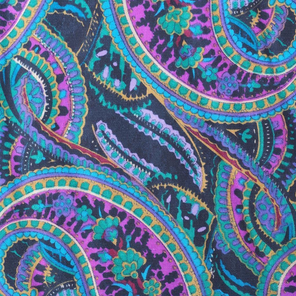 Fabric 1970\'s 1980\'s Paisley Pattern Cotton Polyester Fabric 44\