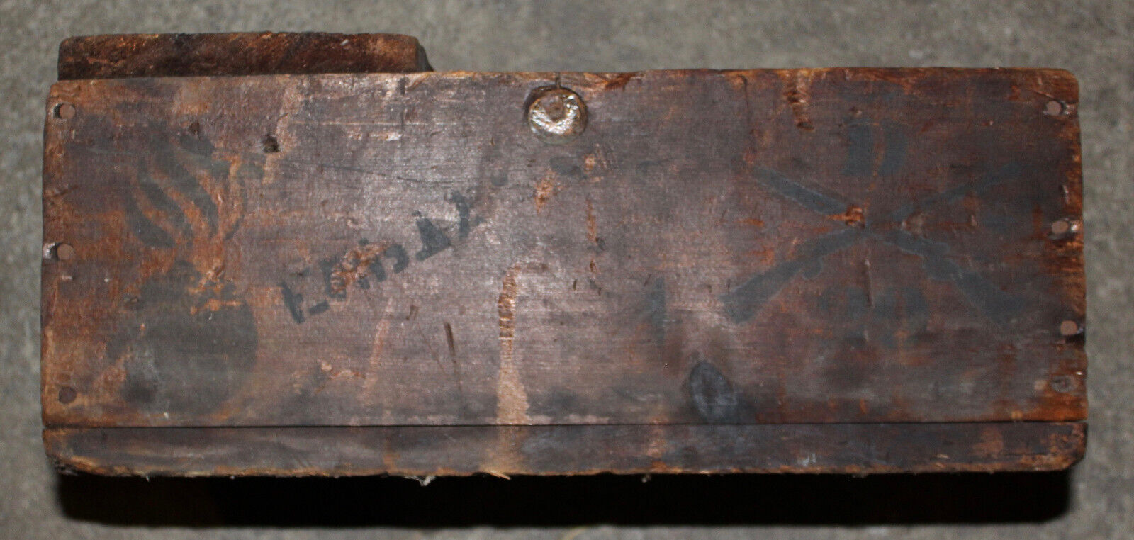 Original US Military Wooden Crate ~ Frankford Arsenal ~ Stencils ~ Dated 1902