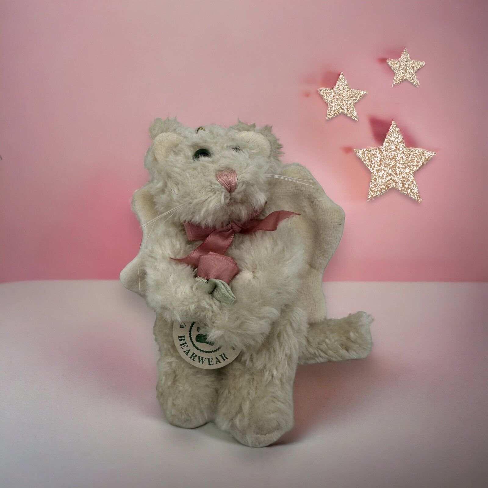 Vintage The Boyds Collection Angel Bear Plush Easter Basket Stuffed Animal