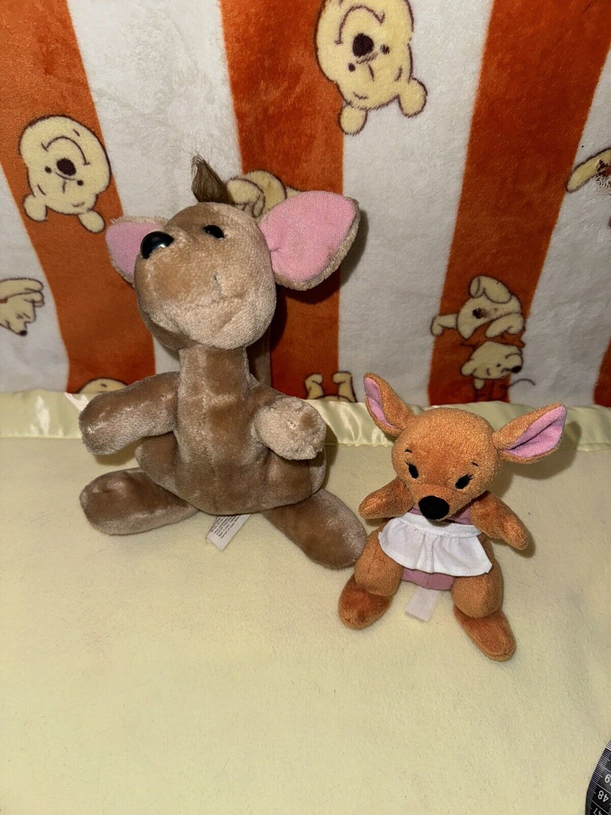 VTG Disney Kangaroo Winnie The Pooh Kanga Roo Plush Lot Stuffed Animals 10”