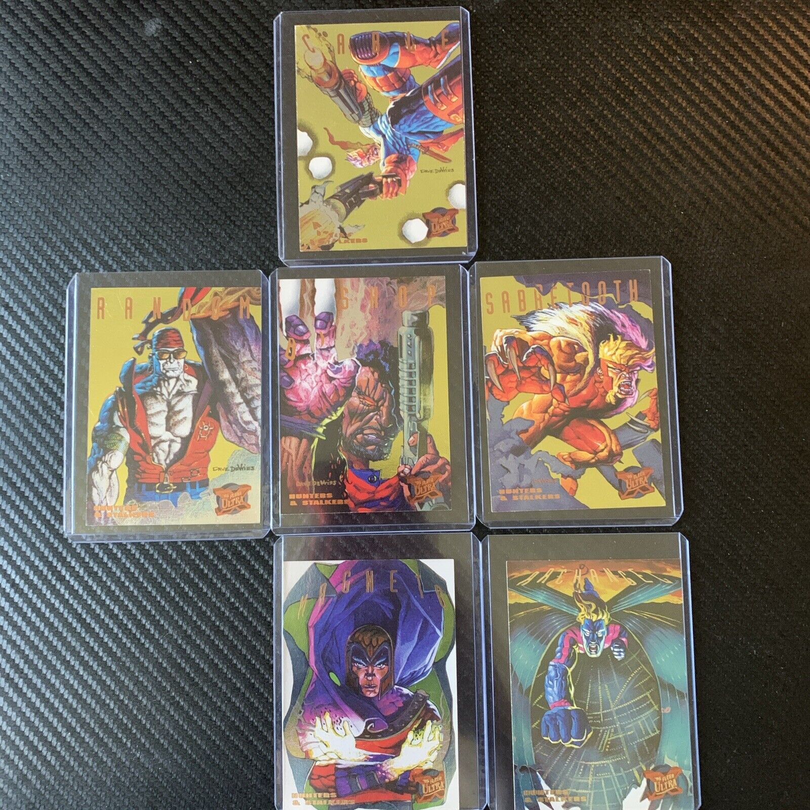 1995 Fleer Ultra X-Men ✨ Hunters and Stalkers ✨6 Of 9 Card GOLD Insert Set