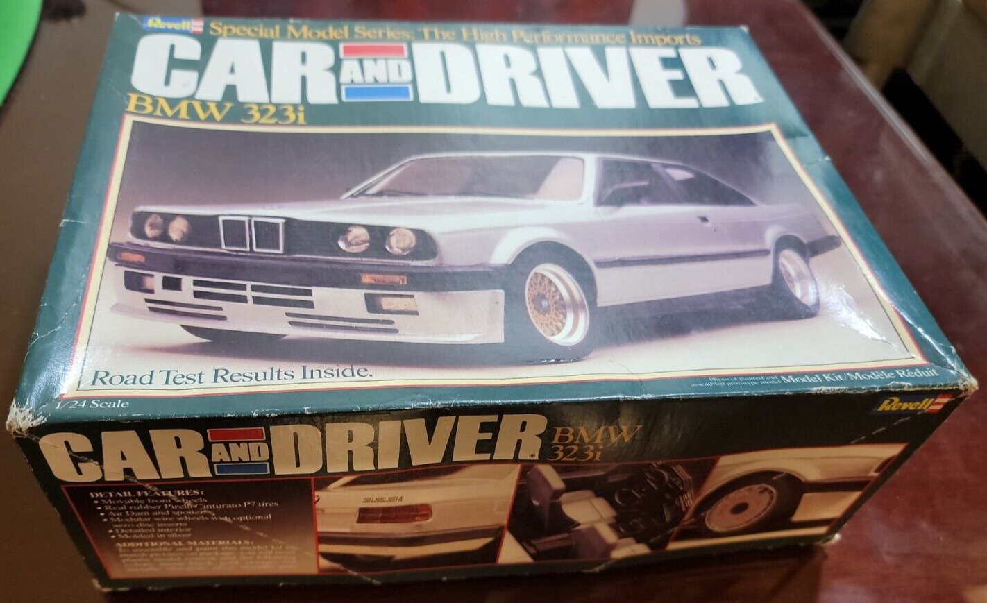 (New, Open Box, Complete) Car And Driver Special Revell BMW323i  1/24 Scale