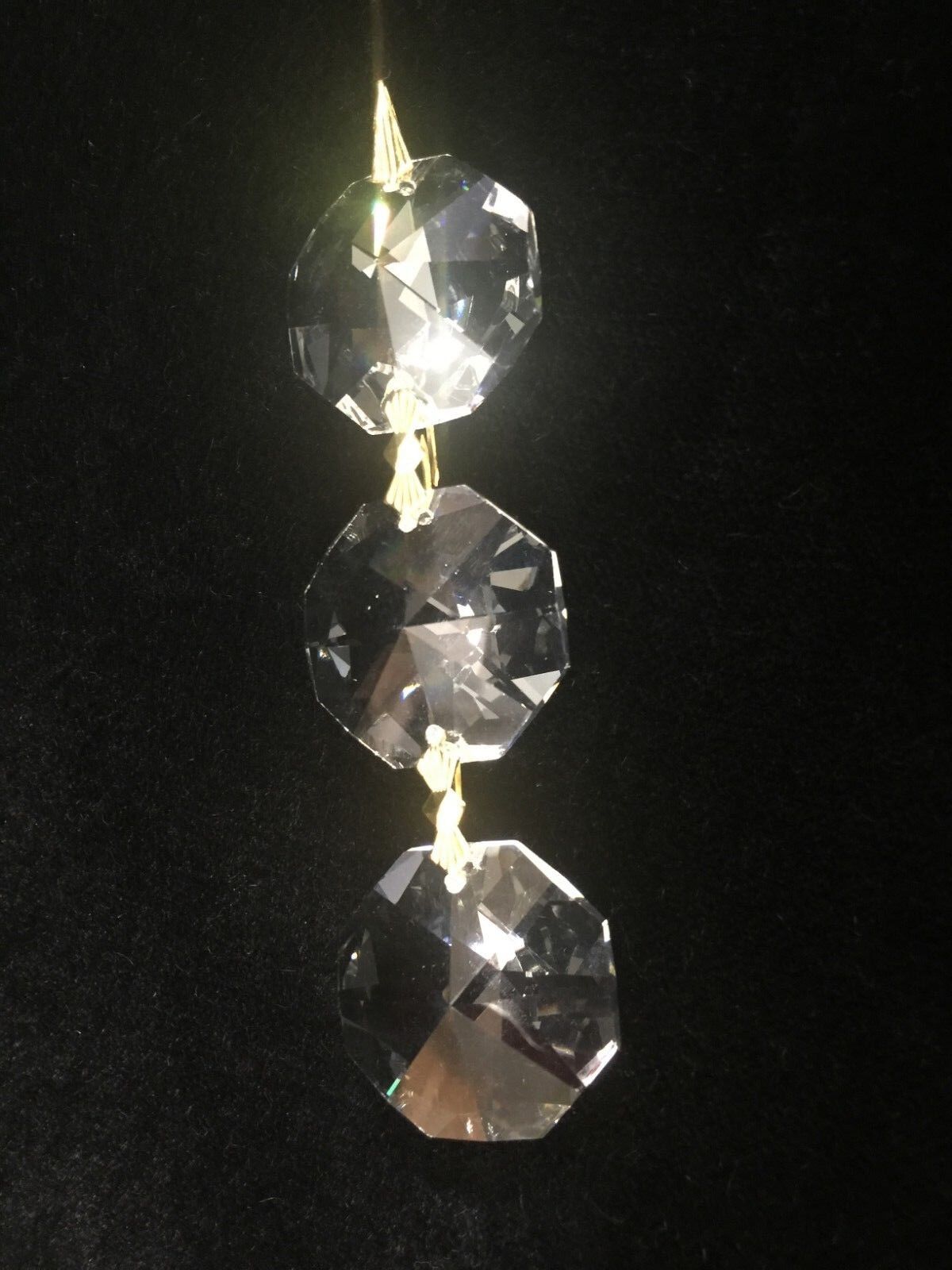 Swarovski Strass Art 8002 Crystal Chandelier 3 Beads Lamp Parts, 1 1/4