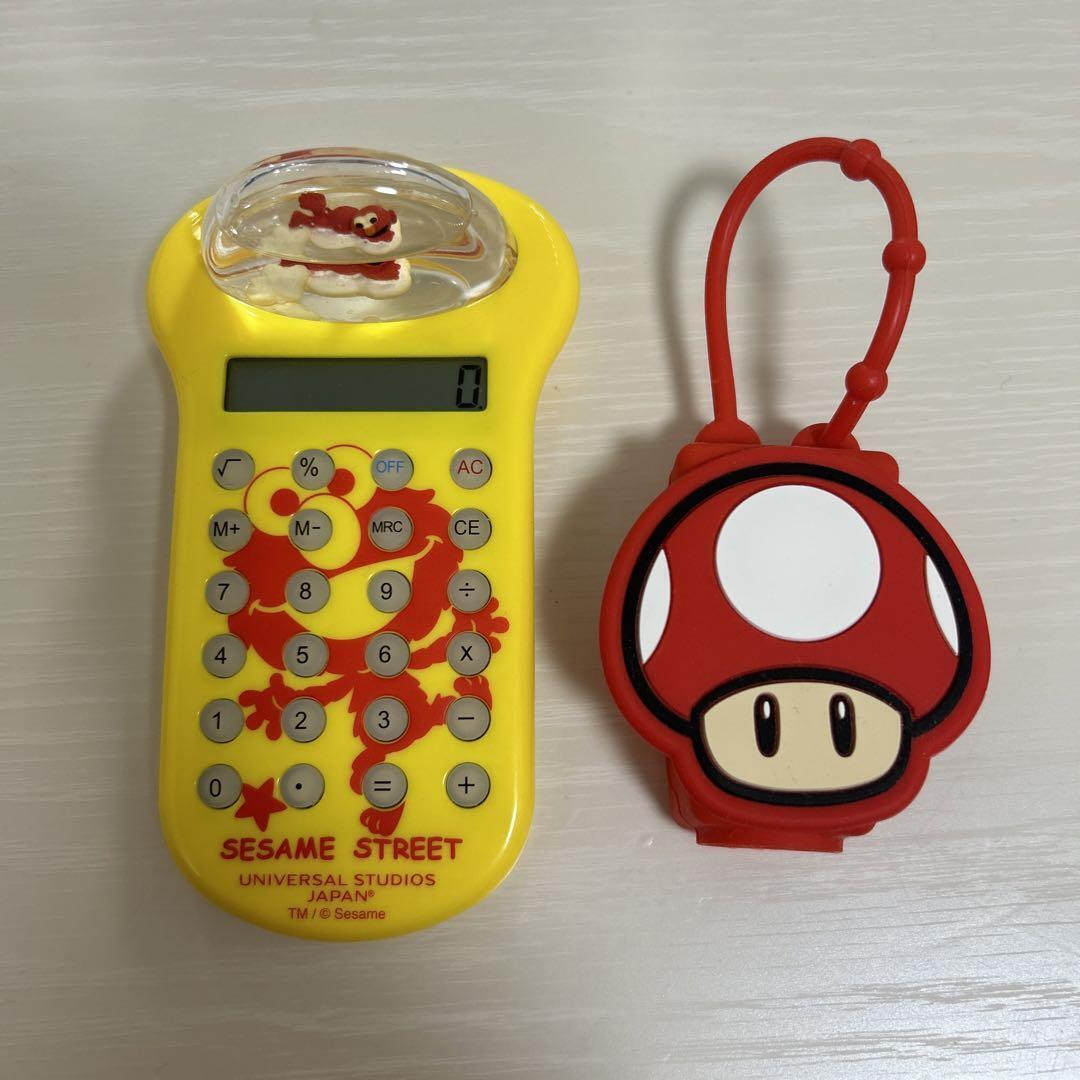 USJ Elmo Calculator Mario Disinfectant Gel Case